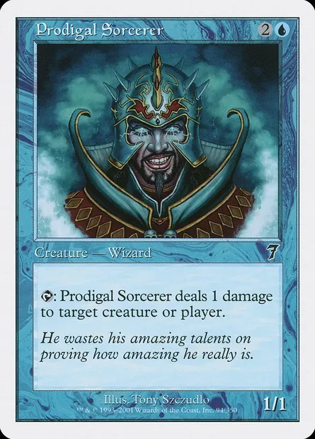 Sorcier sybarite, carte Magic 7ED 94 — extension Septième Edition
