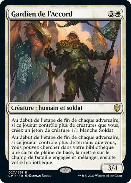 Gardien de l'Accord, carte Magic CMR 27 — extension Commander Legends