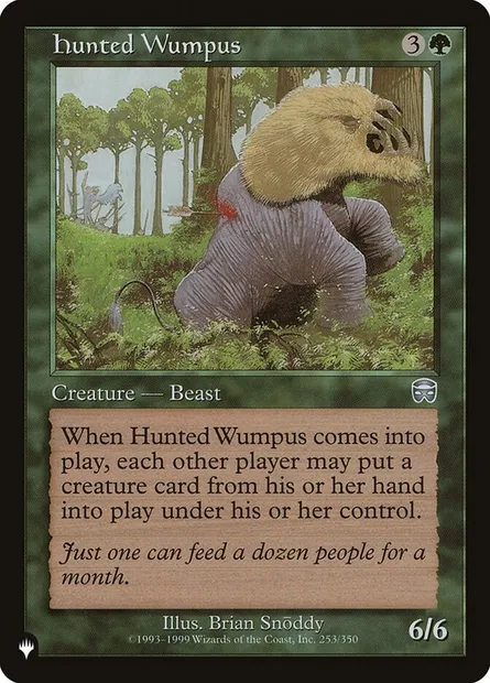 Hunted Wumpus, Magic card PLST MMQ-253 — The List set