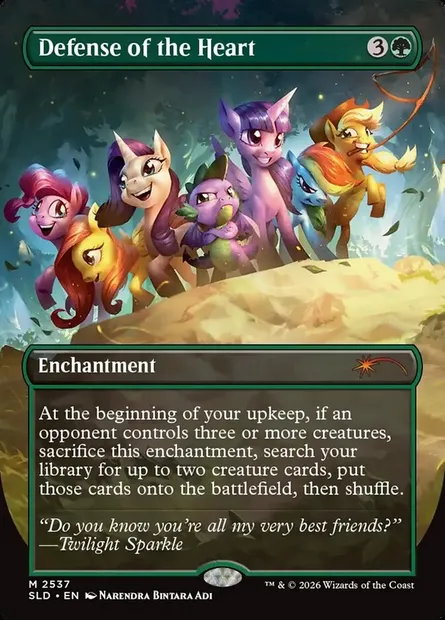 Defense of the Heart, Magic card SLD 2537 — Secret Lair Drop set