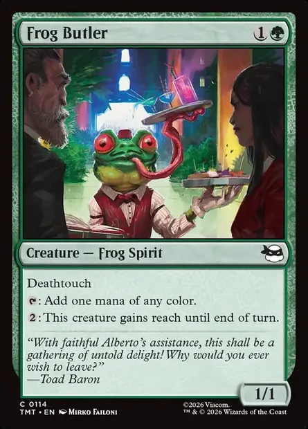 Frog Butler, Magic card TMT 114 — Teenage Mutant Ninja Turtles set