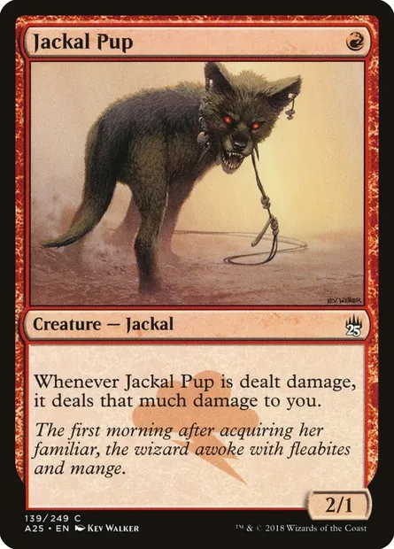 Jackal Pup, Magic card A25 139 — Masters 25 set