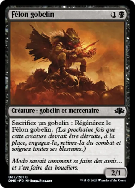 Félon gobelin, carte Magic DMR 87 — extension Dominaria Remastered