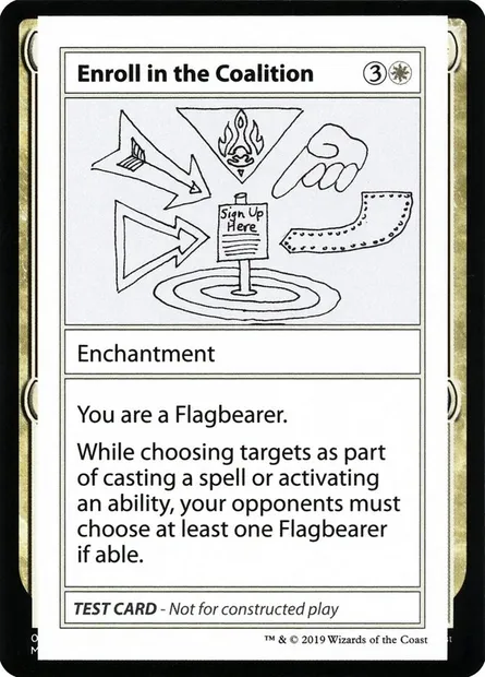 Enroll in the Coalition, Magic card CMB2 4 — Mystery Booster Playtest Cards 2021 set