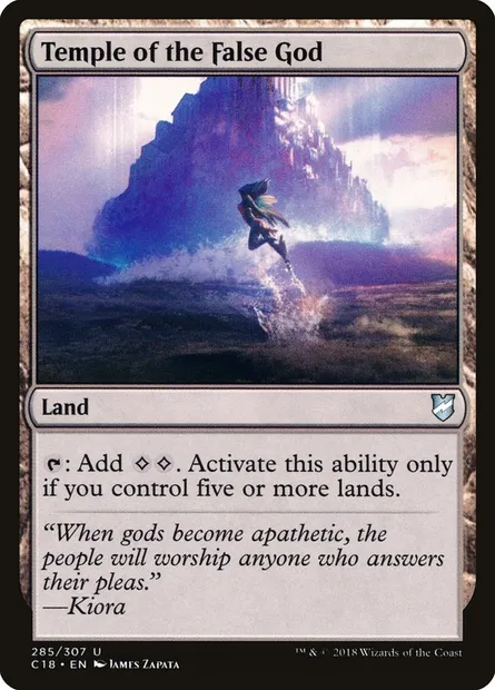 Temple of the False God, Magic card C18 285 — Commander 2018 set