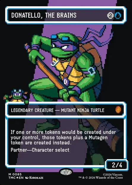 Donatello, the Brains, Magic card TMC 85 — Teenage Mutant Ninja Turtles Eternal set