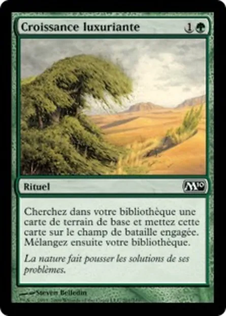 Croissance luxuriante, carte Magic M10 201 — extension Magic 2010