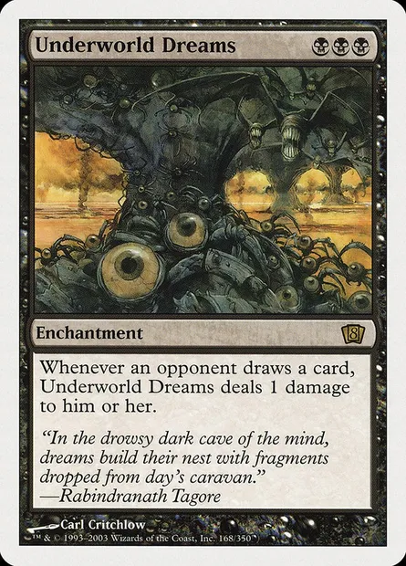 Rêves du monde souterrain, carte Magic 8ED 168 — extension Huitième Edition