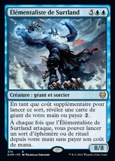 Élémentaliste de Surtland, carte Magic KHM 375 — extension Kaldheim