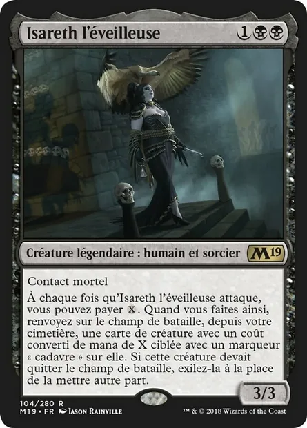 Isareth l'éveilleuse, carte Magic M19 104 — extension Core Set 2019
