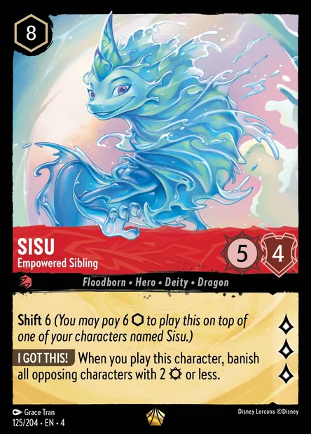 Sisu - Empowered Sibling, Disney Lorcana card CH4-125 — Ursula's Return set