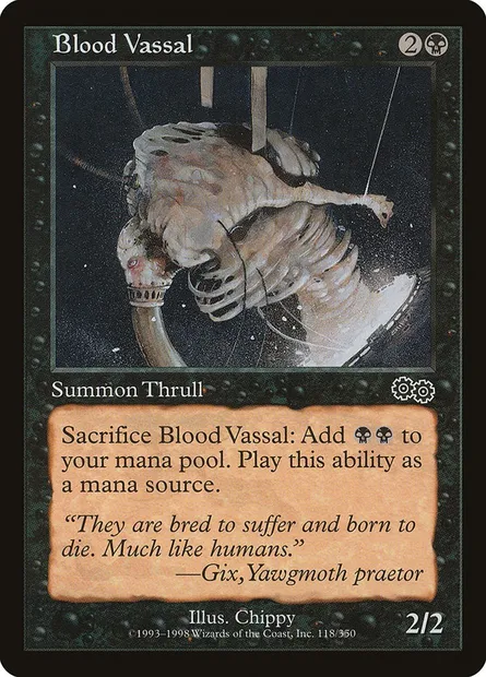 Blood Vassal, Magic card USG 118 — Urza's Saga set