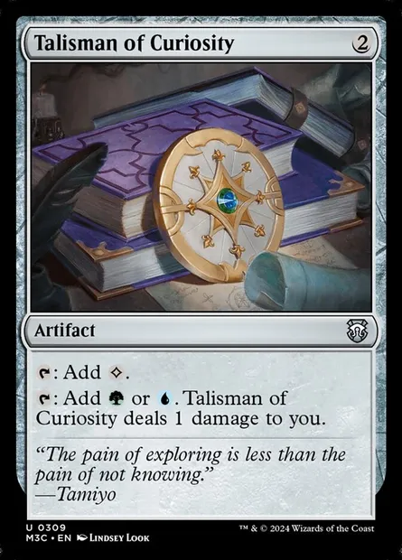 Talisman of Curiosity, Magic card M3C 309 — Modern Horizons 3 Commander set