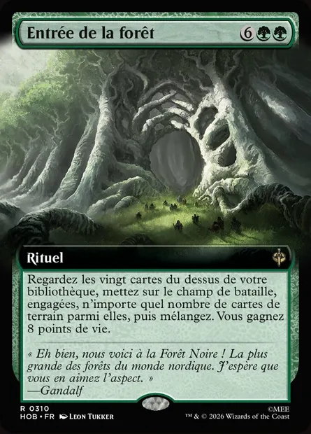 Entrée de la forêt, carte Magic HOB 310 — extension The Hobbit