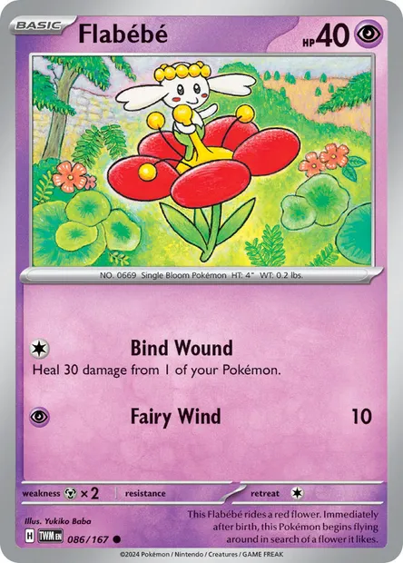 Flabébé, Pokémon card TWM 086 — Twilight Masquerade set