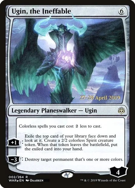 Ugin, the Ineffable, Magic card PWAR 2s — War of the Spark Promos set