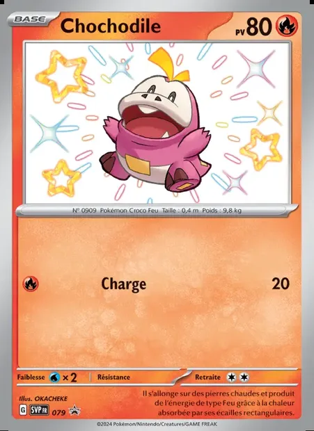 Chochodile, carte Pokémon PR-SV 079 — extension SVP Black Star Promos