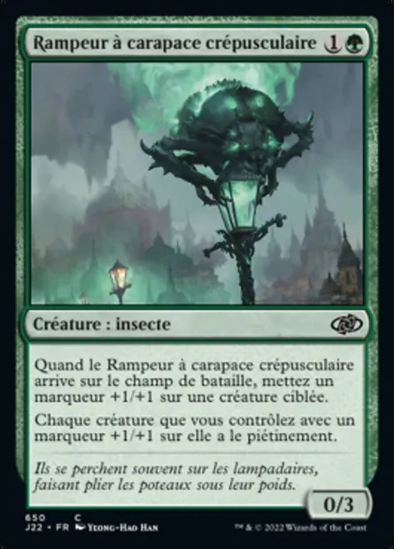 Rampeur à carapace crépusculaire, carte Magic J22 650 — extension Jumpstart 2022