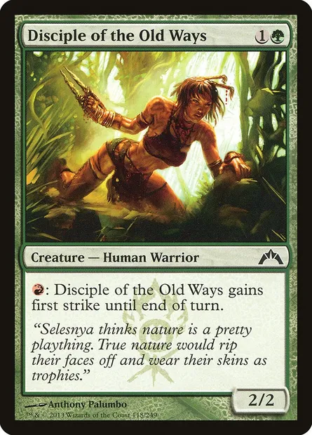 Disciple of the Old Ways, Magic card GTC 118 — Gatecrash set