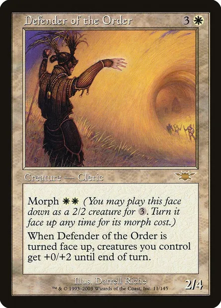 Défenseur de l'Ordre, carte Magic LGN 11 — extension Légions