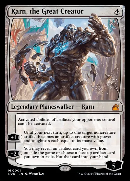Karn, the Great Creator, Magic card RVR 1 — Ravnica Remastered set