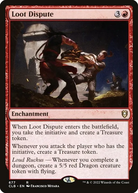 Loot Dispute, Magic card CLB 677 — Commander Legends: Battle for Baldur's Gate set