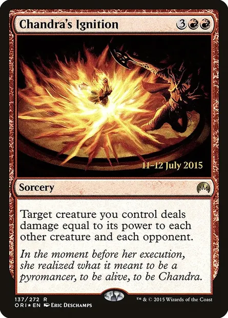 Chandra's Ignition, Magic card PORI 137s — Magic Origins Promos set