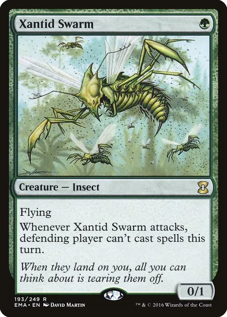 Nuée xanthide, carte Magic EMA 193 — extension Eternal Masters