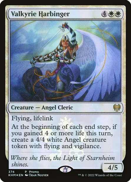 Valkyrie Harbinger, Magic card PKHM 374★ — Kaldheim Promos set