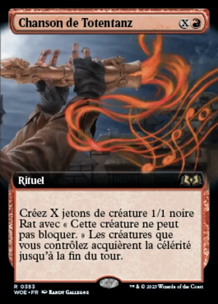 Chanson de Totentanz, carte Magic WOE 353 — extension Wilds of Eldraine