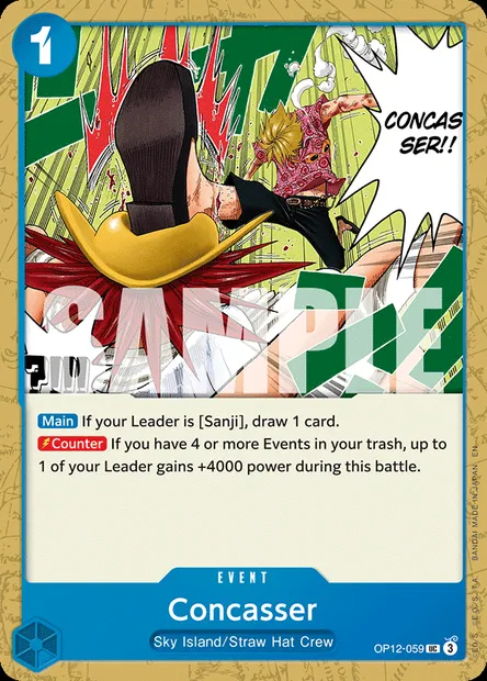 Concasser, One Piece card OP12-059 — LEGACY OF THE MASTER set