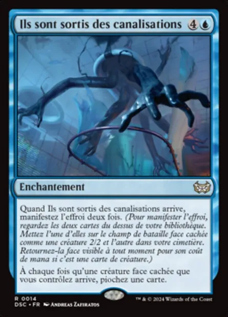 Ils sont sortis des canalisations, carte Magic DSC 14 — extension Duskmourn: House of Horror Commander