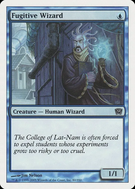 Fugitive Wizard, Magic card 9ED 80 — Ninth Edition set