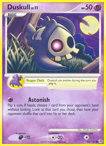 Duskull, Pokémon card SW 86 — Secret Wonders set