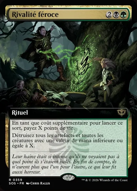 Rivalité féroce, carte Magic SOS 359 — extension Secrets of Strixhaven