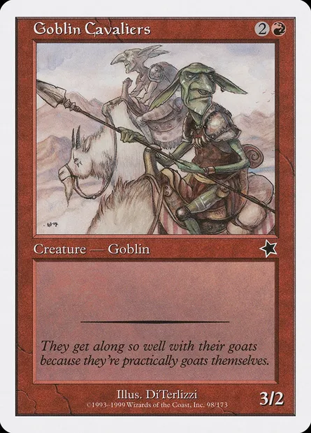 Goblin Cavaliers, Magic card S99 98 — Starter 1999 set