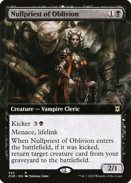 Nullpriest of Oblivion, Magic card ZNR 342 — Zendikar Rising set