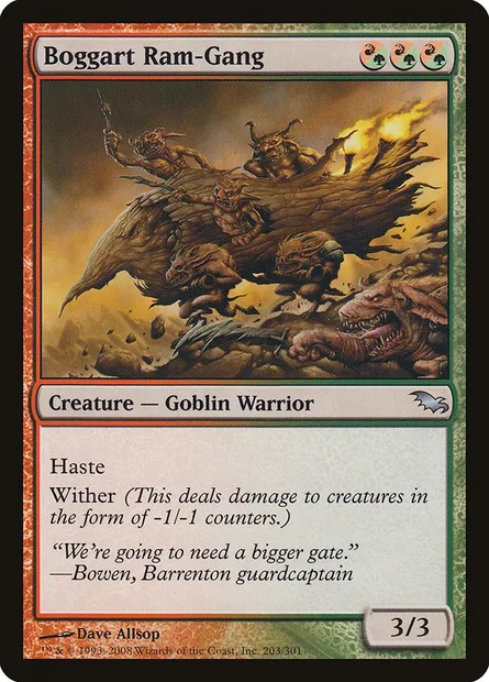 Boggart Ram-Gang, Magic card SHM 203 — Shadowmoor set
