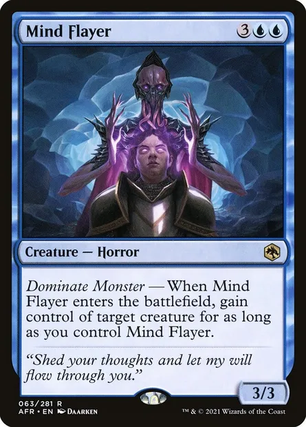 Mind Flayer, Magic card AFR 63 — Adventures in the Forgotten Realms set