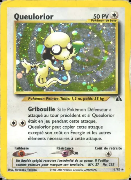 Queulorior, carte Pokémon ND 11 — extension Neo Discovery