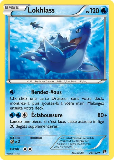 Lokhlass, carte Pokémon BKP 28 — extension Rupture Turbo