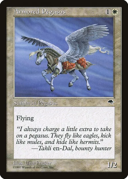 Armored Pegasus, Magic card TMP 5 — Tempest set