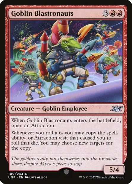 Goblin Blastronauts, carte Magic UNF 109 — extension Unfinity