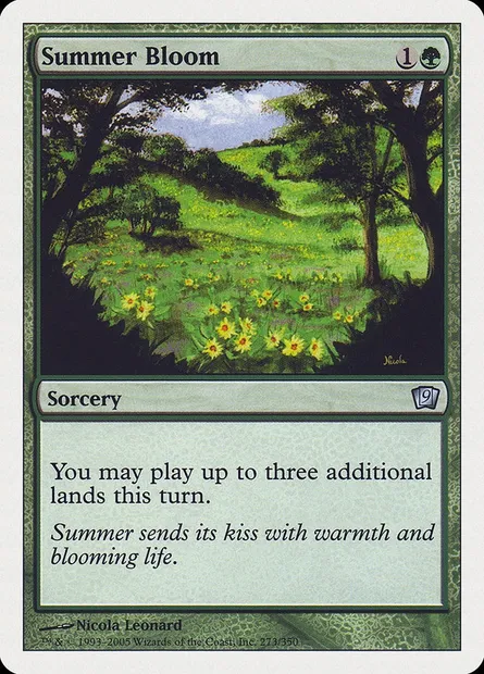Summer Bloom, Magic card 9ED 273 — Ninth Edition set