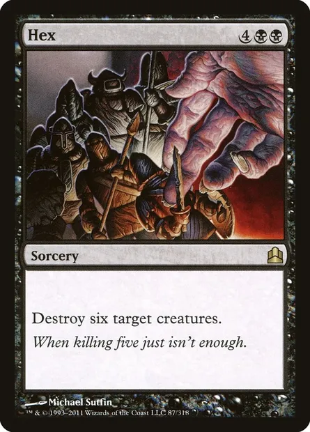 Hex, Magic card CMD 87 — Commander 2011 set