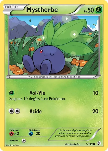 Mystherbe, carte Pokémon BCR 1 — extension Frontières Franchies