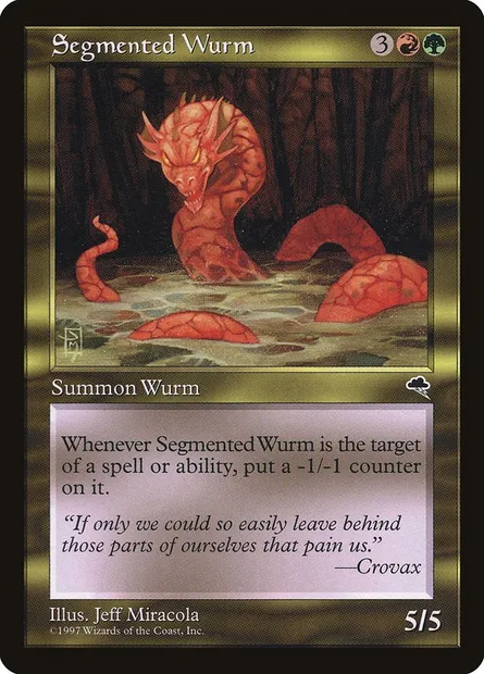Segmented Wurm, Magic card TMP 269 — Tempest set