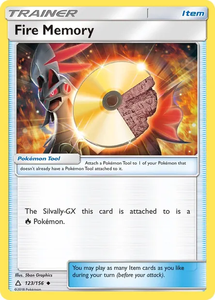 Fire Memory, Pokémon card UPR 123 — Ultra Prism set