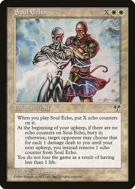 Soul Echo, Magic card MIR 40 — Mirage set