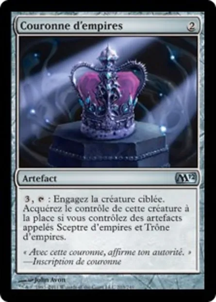 Couronne d'empires, carte Magic M12 203 — extension Magic 2012